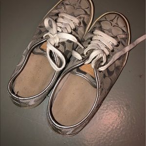 Silver Coach Sneakers